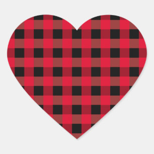 Sticker Cœur Plaid de Buffalo