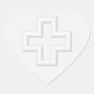 Sticker Cœur Plus surface incorporée