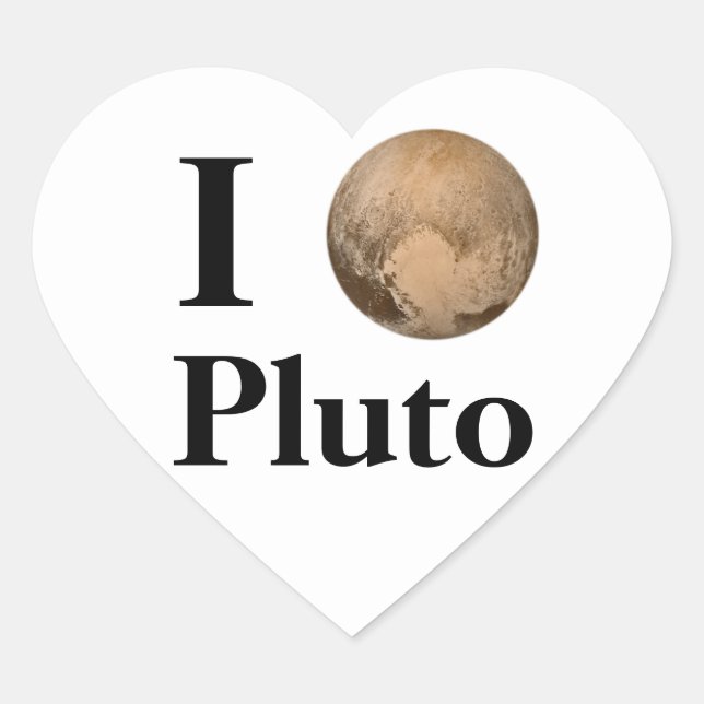 Sticker Cœur Pluto du coeur (Devant)