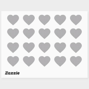 Sticker Cœur Point rose fond gris élégant pois pois