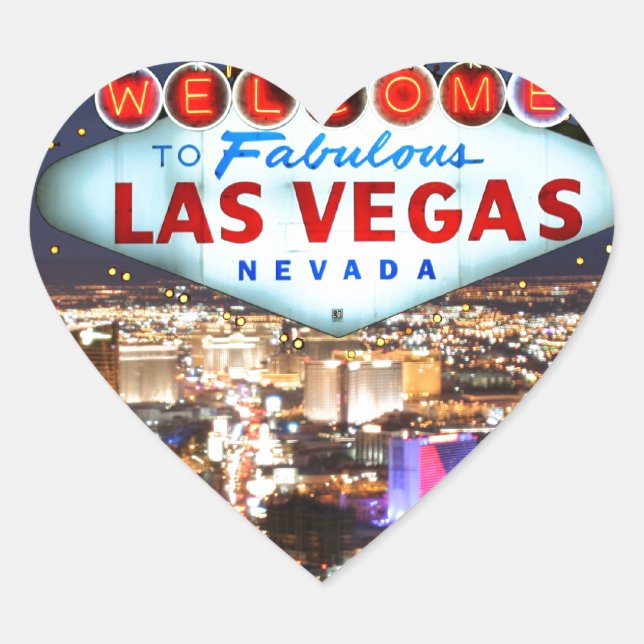Sticker Cœur Poison de Las Vegas (Devant)