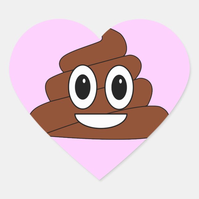 Sticker Cœur Poop (Devant)