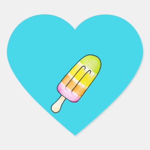 Sticker Cœur Popsicle