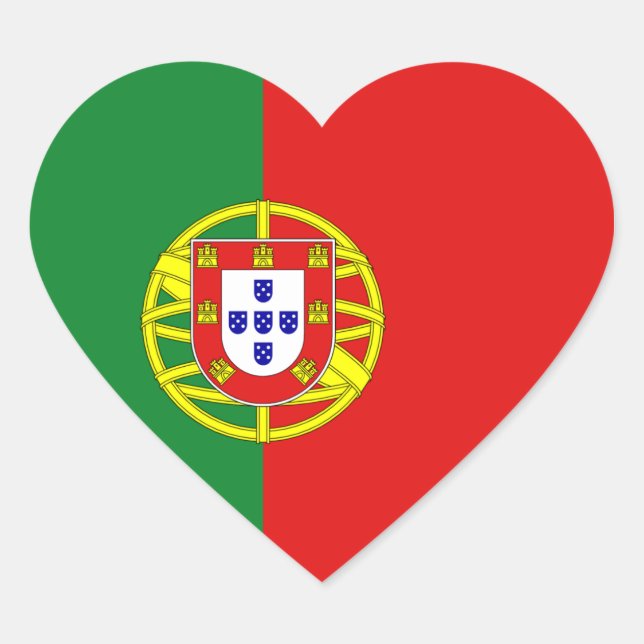 Sticker Coeur Portugal (Devant)