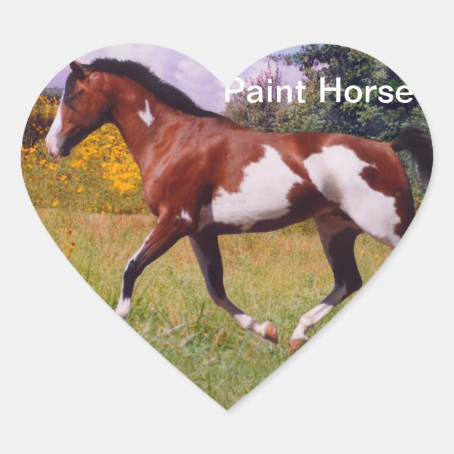 Sticker Coeur pour Cheval de Peinture (Devant)