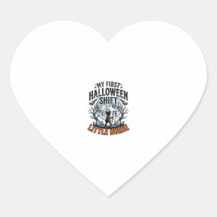 Sticker Cœur Premier costume de nourrisson en infirmière Hallow