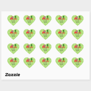 Sticker Cœur Premier Noël du bébé