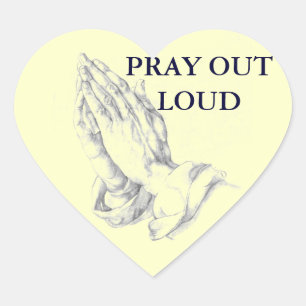 STICKER CŒUR PRIER
