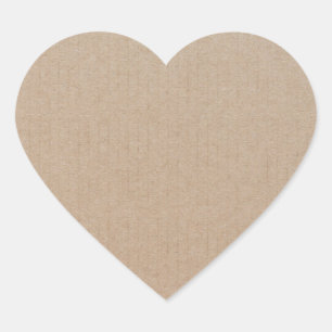 Sticker Cœur Produit artisanal Papier Kraft Vintage personnalis