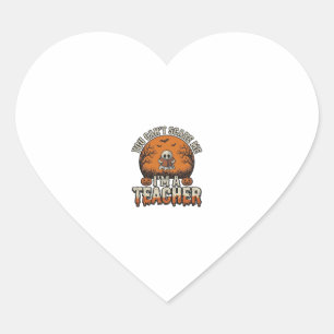 Sticker Cœur Professeur Halloween Vous Ne Pouvez Pas M'effrayer
