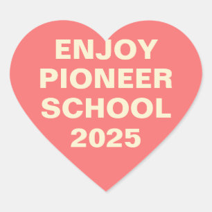 Sticker Cœur Profitez de l'école Pioneer JW
