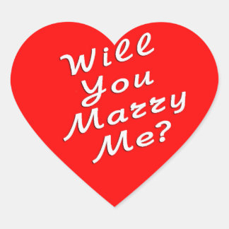 Sticker Cœur Proposition mariage - Voulez-Vous M'Épouser ? Auto