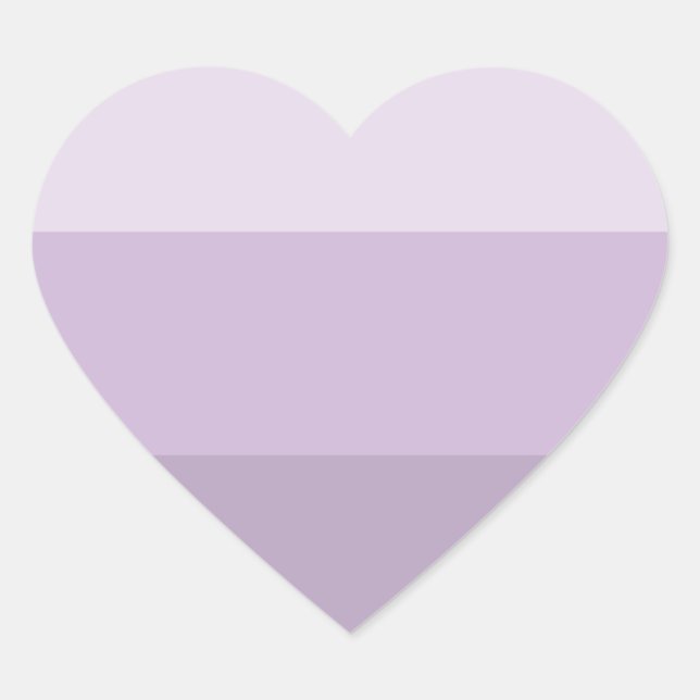 Sticker Cœur Purple Ombre rayé (Devant)