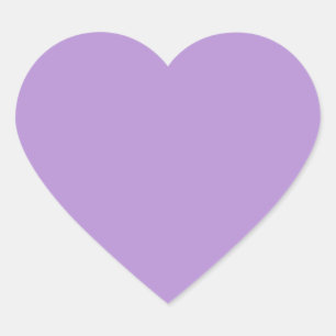 Sticker Cœur Purple pâle (couleur solide)