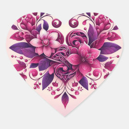 Sticker Cœur Purples Heart