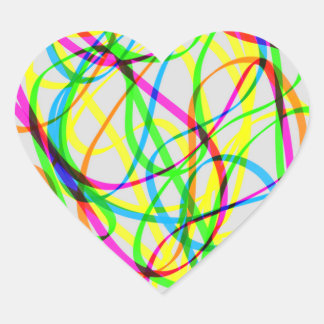 Sticker Cœur Rainbow Rhapsody