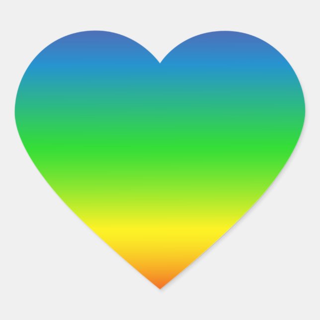 Sticker Cœur Rainbows ! Montre Ton Amour ! (Devant)