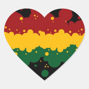 Sticker Cœur Rasta par Picona™