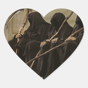 Sticker Cœur Reapers Grim En Attente De Vous