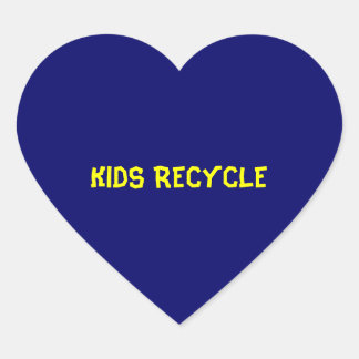 STICKER CŒUR RECYCLE ENFANTS