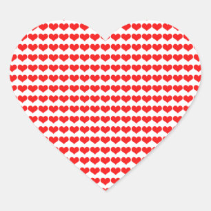 Sticker Cœur Red Heart Motif Mariages Saint Valentin