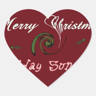 Sticker Cœur Red Joyeux Noël Sunshine Wives.png