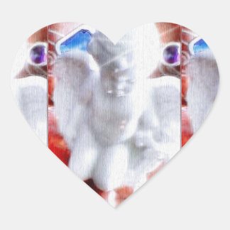 Sticker Cœur Réflexion de l'ange