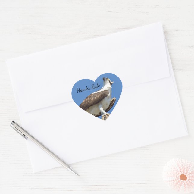 Sticker Cœur Règle Hawks Ospreys (Enveloppe)