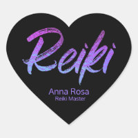 *~* Reiki Iridescente Purples Coeurs, Magenta, Blu