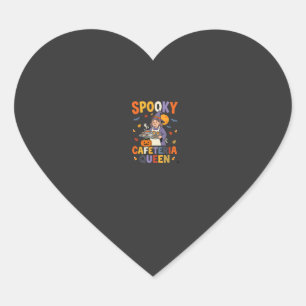 Sticker Cœur Reine de la cantine d'Halloween