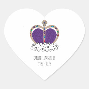 Sticker Cœur Reine de la Couronne