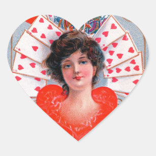 Sticker Cœur REINE DES COEURS, Saint Valentin