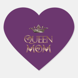 Sticker Cœur Reine maman