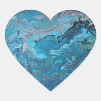 Sticker Cœur Rhapsody en Turquoise