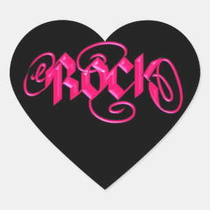 Sticker Cœur Rock