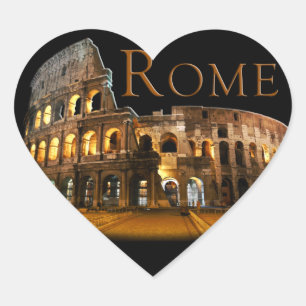 Sticker Cœur Rome : Le Colisée