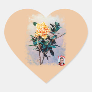 Sticker Cœur Rosa/Rose