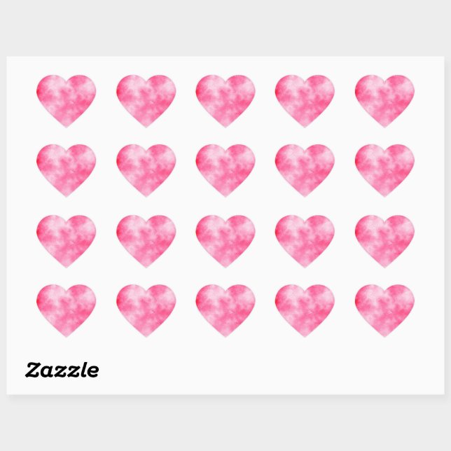 Sticker Coeur Rose (Feuille)
