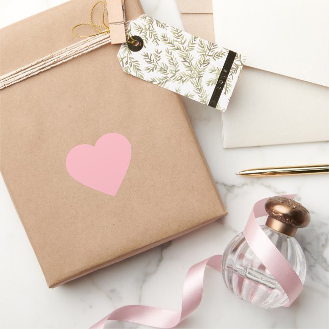 Sticker Cœur Rose clair (Cadeaux)