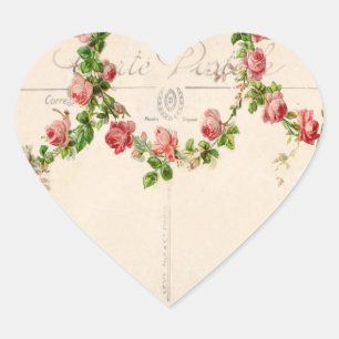 Sticker Cœur Rose français Swag