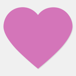Sticker Cœur Rose pourpre (couleur solide)