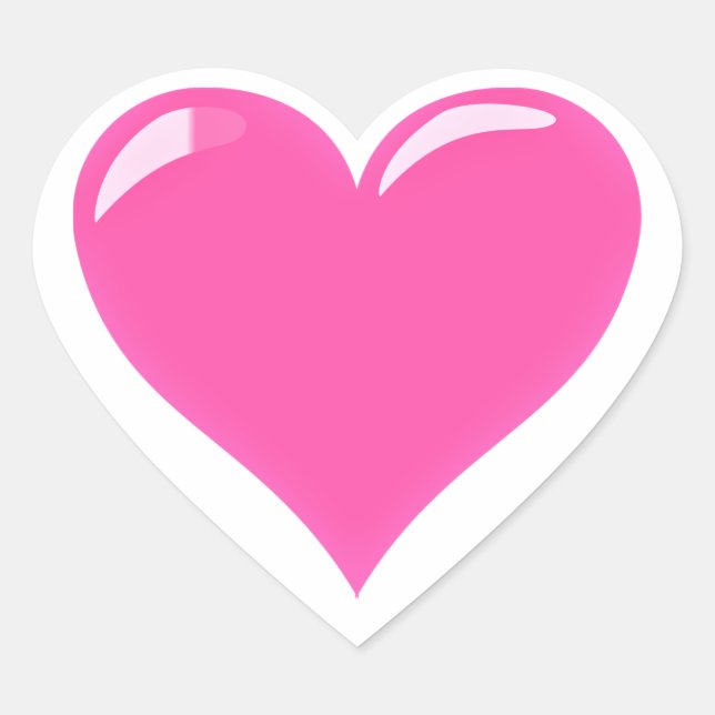 Sticker Coeur Rose Votre cadeau d'amour (Devant)