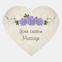 Roses de lavande sur ivoire personnalisable