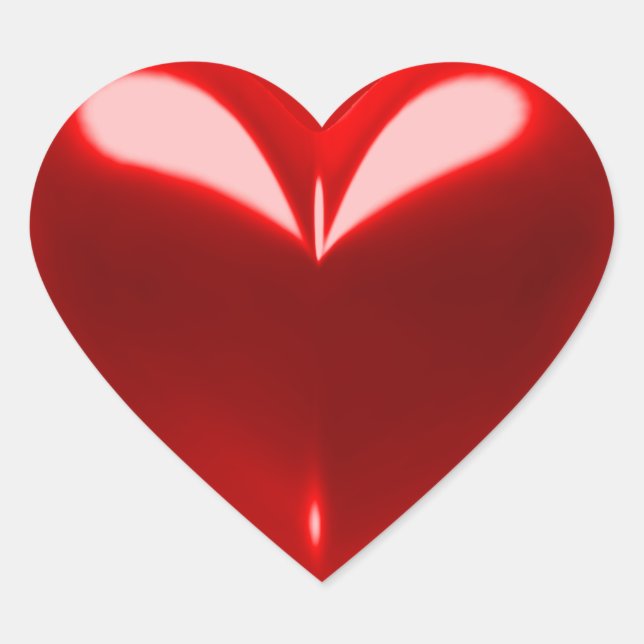 Sticker Cœur Rouge du coeur (Devant)