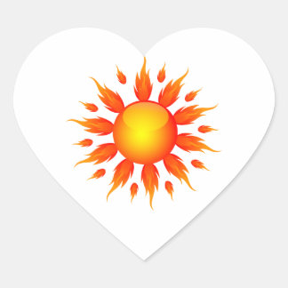 Sticker Cœur rouge flamme soleil écologie graphique.png