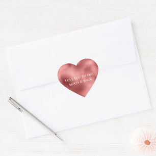 Sticker Cœur Rouge glam chic
