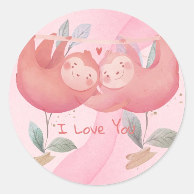Sticker Cœur Saint Valentin (Devant)