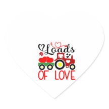 Saint-Valentin Amour à Foule – Tracteur Mignon Cœu