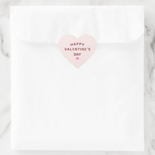 Sticker Cœur Saint-Valentin Forme de coeur rose