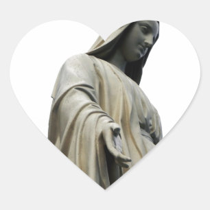 Sticker Cœur Sainte Vierge Marie